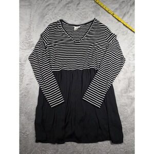 LED Luxe Essentials Denim  - Stripe Shirt sz L